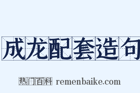 成龙配套造句是什么意思的图片